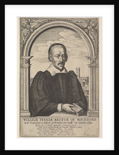 William Fenner, Rector of Rochford, 1656 by Wenceslaus Hollar