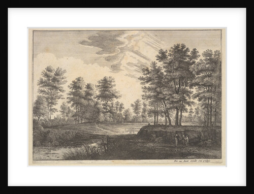 Wooded Landscape, 1644 by Wenceslaus Hollar