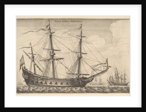 Dutch Warship, 1647 by Wenceslaus Hollar