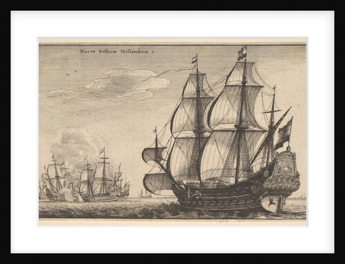 Dutch Warships, 1647 by Wenceslaus Hollar