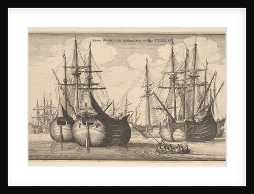 Naues Mercantoriæ Hollandicæ, vulgo VLIETEN, 1647 by Wenceslaus Hollar
