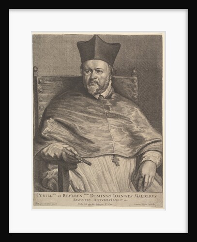 Bishop Jan van Malderen, 1645 by Wenceslaus Hollar