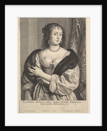 Frances Stuart, Countess of Portland, 1650 by Wenceslaus Hollar