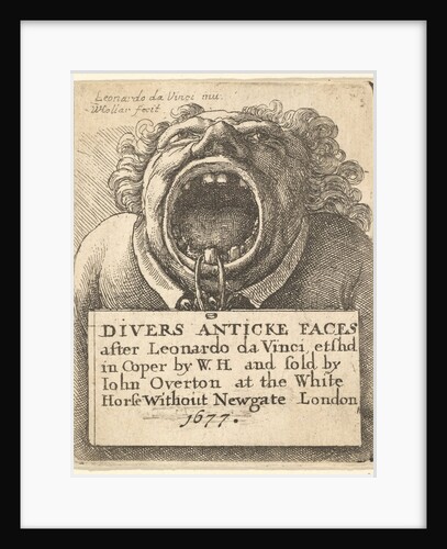 Title Page, Divers Anticke Faces, 1677 by Wenceslaus Hollar