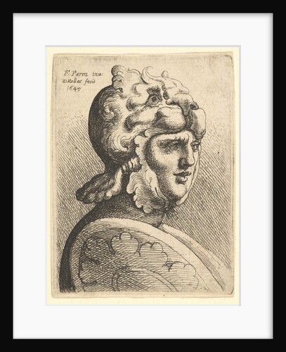 Helmeted Head, 1645 by Wenceslaus Hollar