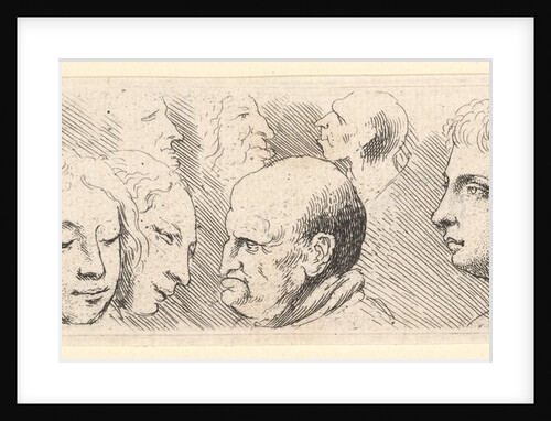 Head studies, 1644-52 by Wenceslaus Hollar