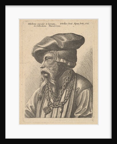 Bearded man with chain necklace, 1647 by Wenceslaus Hollar