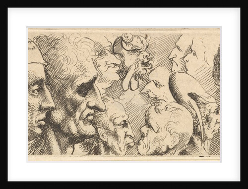 A variety of heads, 1625-77 by Wenceslaus Hollar