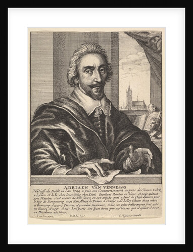 Adriaen van de Venne, 1649 by Wenceslaus Hollar