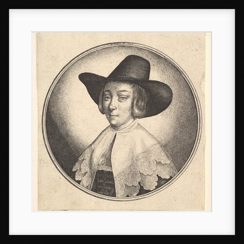 Woman with broad brimmed hat, 1642 by Wenceslaus Hollar