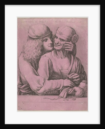 A young man caressing an old woman, 1646 by Wenceslaus Hollar