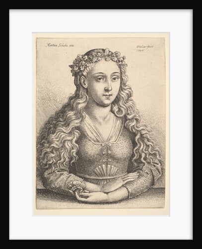 Woman with a Wreath of Oak Leaves, 1646 by Wenceslaus Hollar