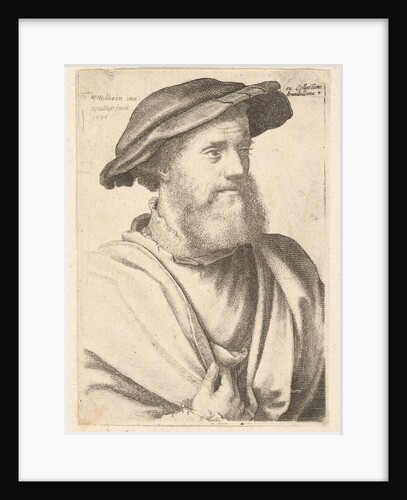 A bearded man after Hans Holbein, 1646 by Wenceslaus Hollar