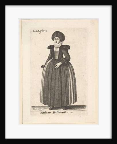 Mulier Basiliensis; , 1644 by Wenceslaus Hollar