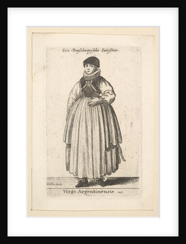 Virgo Argentinensis., 1625-77 by Wenceslaus Hollar