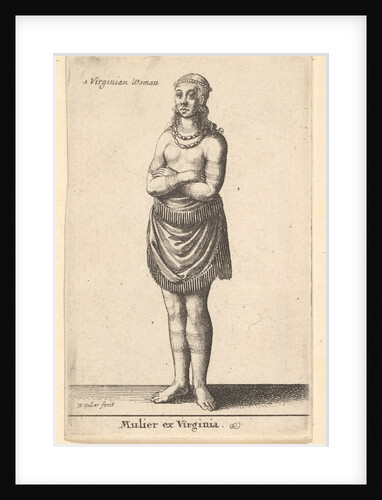 Woman of Virginia, ca. 1643 by Wenceslaus Hollar