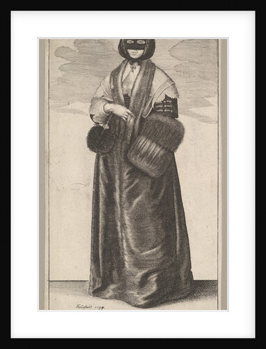 English Lady in Winter Costume, 1644 by Wenceslaus Hollar