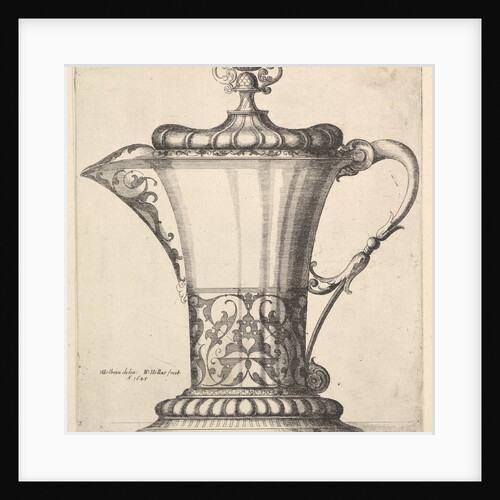Jug with wide spout, 1645 by Wenceslaus Hollar