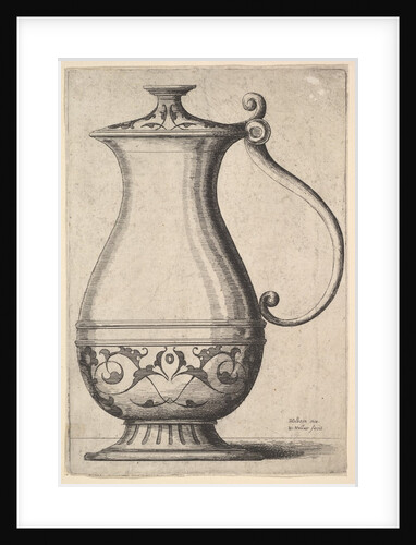 Jug with arabesques on the base, 1625-77 by Wenceslaus Hollar