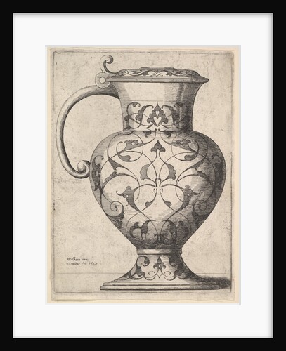 Jug decorated with arabesques, 1645 by Wenceslaus Hollar
