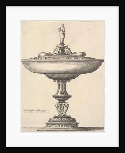 A wide cup with ornamental stem, 1646 by Wenceslaus Hollar