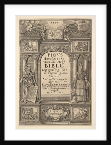 Diodati. Pious Annotations, 1648 by Wenceslaus Hollar