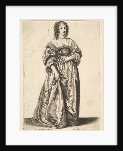 Figure of a Lady Standing, 1625-77 by Wenceslaus Hollar