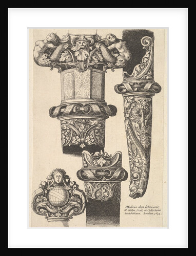 Daggars and scabbards, 1625-77 by Wenceslaus Hollar