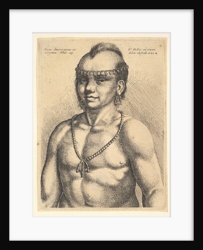 Unus Americanus ex Virginia, 1645 by Wenceslaus Hollar