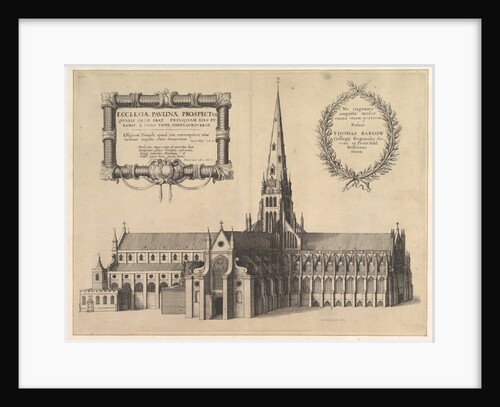 Saint Paul's from the South Showing the Spire, 1657 by Wenceslaus Hollar