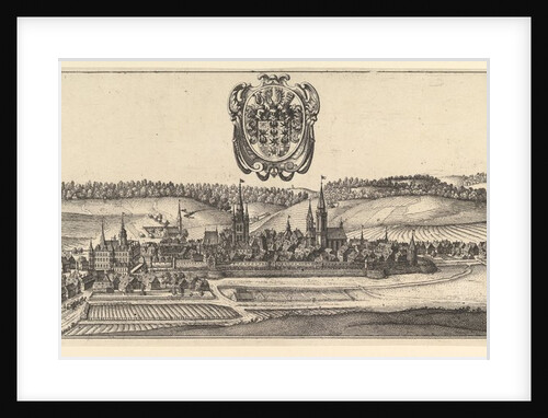 Ansbach and Coburg, View of two views., 1625-77 by Wenceslaus Hollar