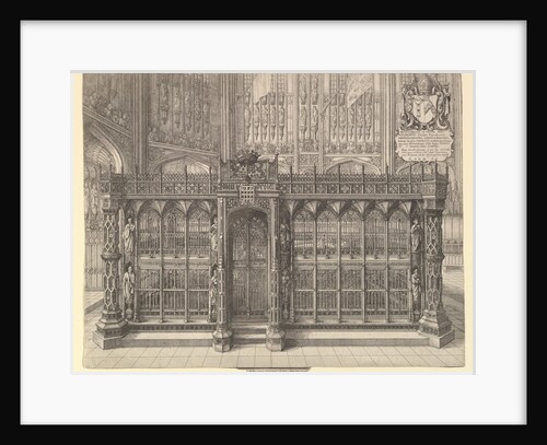 Tomb of Henry VII, 1665 by Wenceslaus Hollar