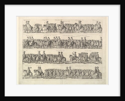 Coronation Procession of Charles II Through London, 1662 by Wenceslaus Hollar