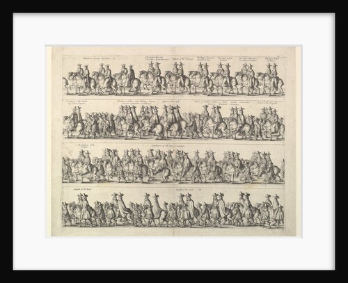 Coronation Procession of Charles II Through London, 1662 by Wenceslaus Hollar
