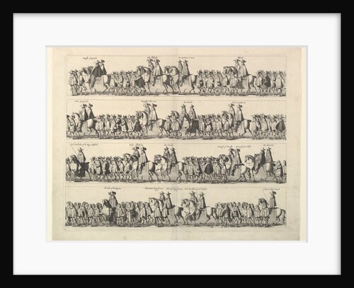 Coronation Procession of Charles II Through London, 1662 by Wenceslaus Hollar