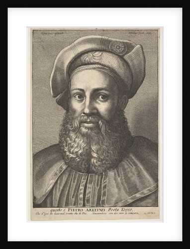 Pietro Aretino, 1640 by Wenceslaus Hollar