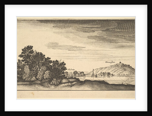 Landscape showing Coblentz and Harmenstein, copy, 17th century by Abraham Aubri