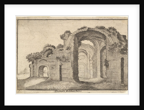 Baths of Diocletian, Rome, 17th century by Wenceslaus Hollar