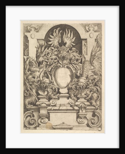 Design for a Cartouche, Plate from Dietterlin's Architecttura, 1598 by Wendel Dietterlin the Elder
