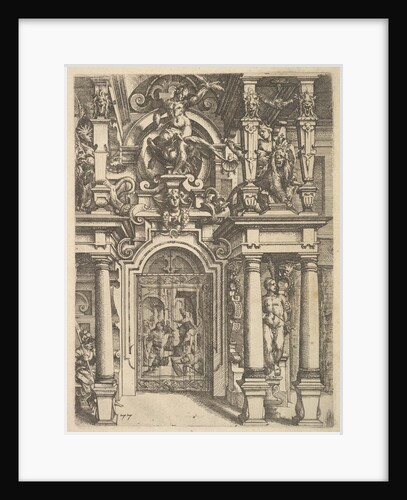 Ornament plate from Architettura, 1598 by Wendel Dietterlin the Elder