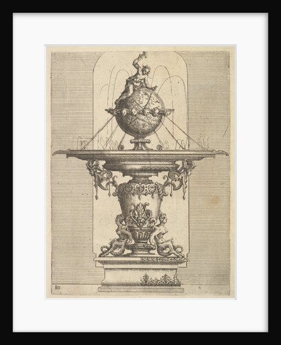 Design for a Fountain, plate 80 from Dietterlin's Architettura, 1598 by Wendel Dietterlin the Elder