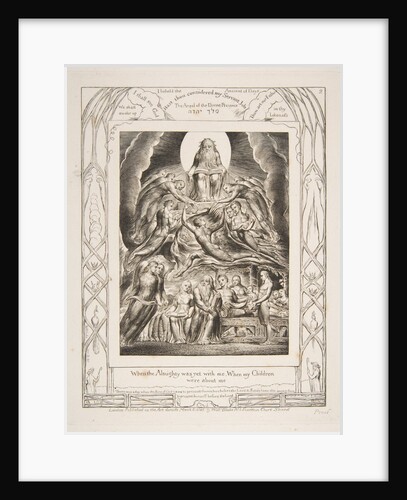 Satan Before the Throne of God, from 'Illustrations of the Book of Job', 1825-26 by William Blake