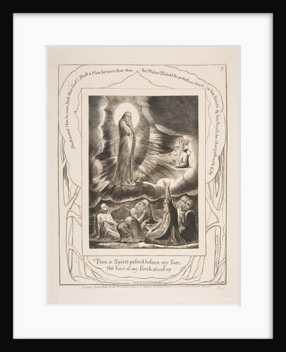 The Vision of Eliphaz, from Illustrations of the Book of Job, 1825-26 by William Blake