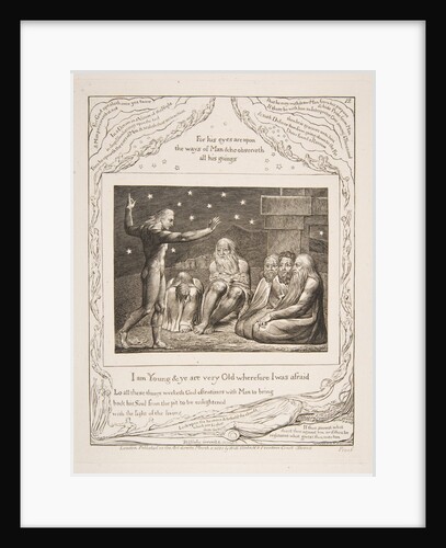 The Wrath of Elihu, from Illustrations of the Book of Job, 1825-26 by William Blake