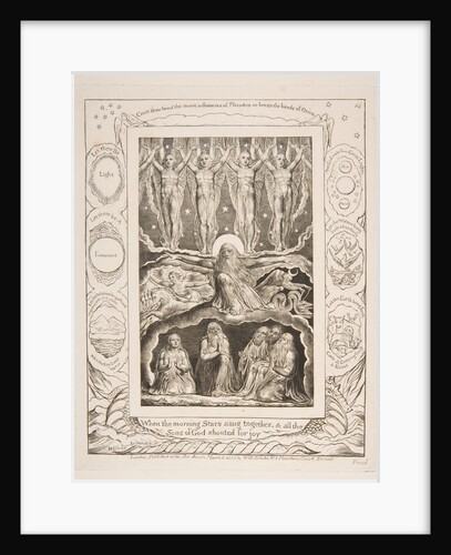 The Creation, from Illustrations of the Book of Job, 1825-26 by William Blake