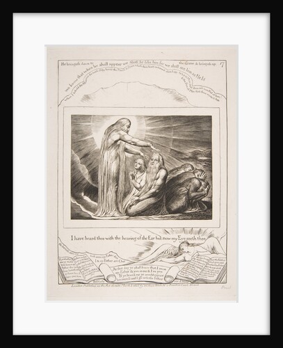 The Vision of God, from Illustrations of the Book of Job, 1825-26 by William Blake