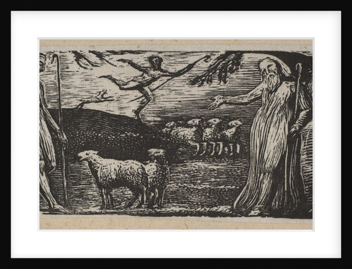 Thenot Remonstrates with Colinet, Lightfoot in the Background, from Thornton's Pastorals o…, 1821 by William Blake
