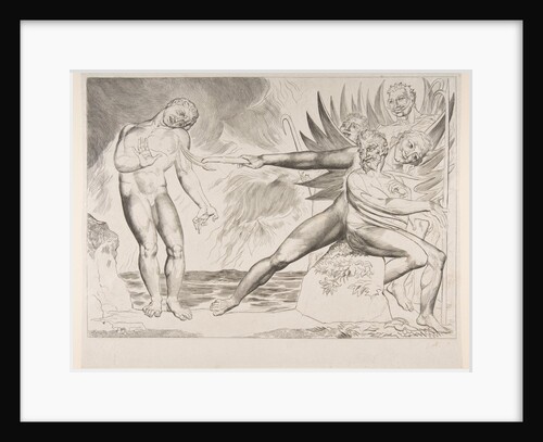 The Circle of Corrupt Officials: The Devils Tormenting Ciampolo, from Dante's Infer…, ca. 1825-27 by William Blake