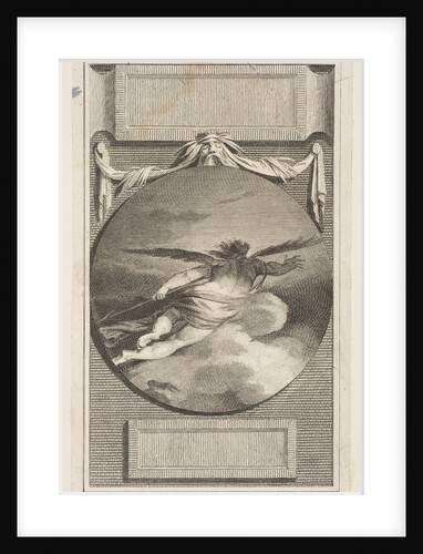 Winged Figure Flying Through Clouds, ca. 1780-87 by William Blake