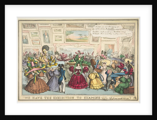 We Have the Exhibition to Examine, 1810-40 by William Heath
